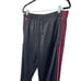 Adidas Trefoil Logo Adjustable Cuff Casual Pull On Pants Red Striped Size Large