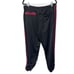 Adidas Trefoil Logo Adjustable Cuff Casual Pull On Pants Red Striped Size Large
