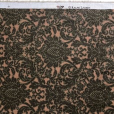 Vintage Ralph Lauren Damask Fabric 3.5 Yards Victorian Upholstery Drapery Fabric