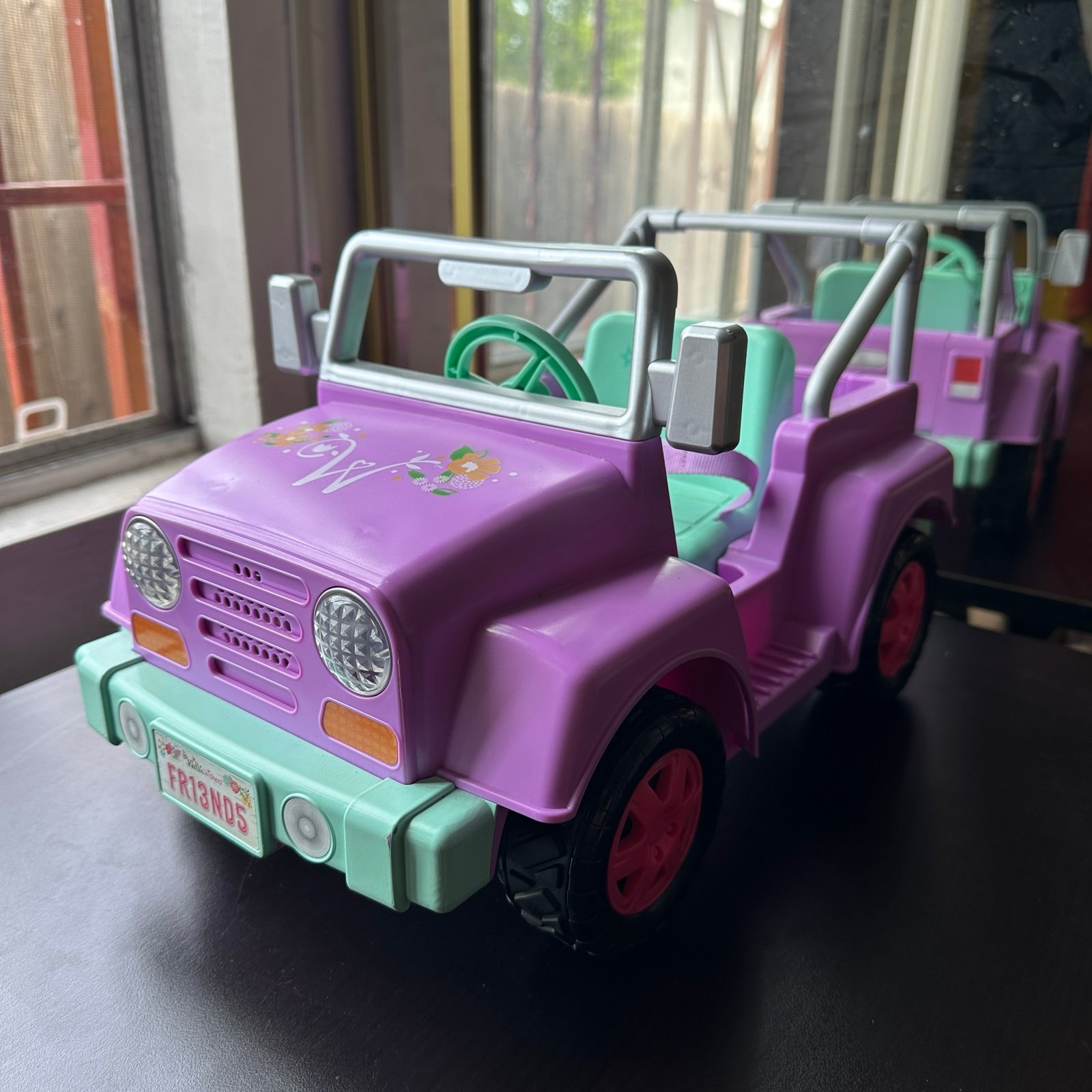 EUC American Girl Welliewishers Garden Adventure Jeep Vehicle Car