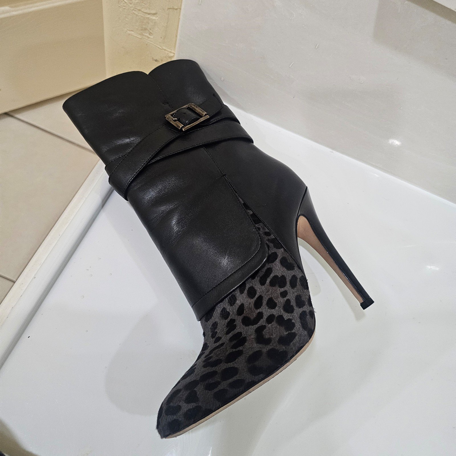 Jimmy Choo Blaine Calf Hair Boots Sz 39