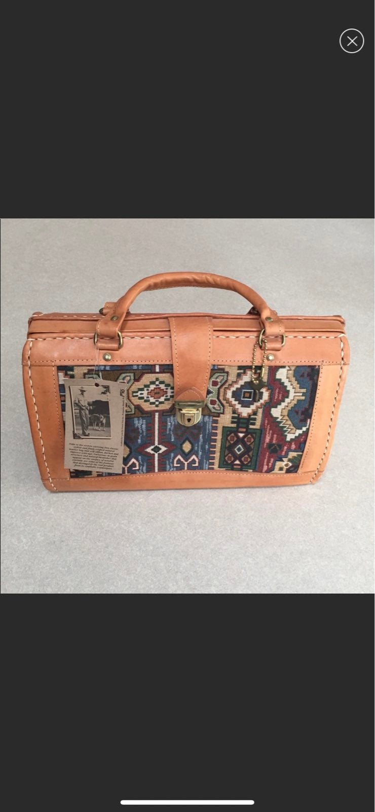 Force Ten West vintage leather stachel