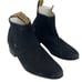 Paso De Mula Men's Black Suede Leather Ankle Chelsea Boots, Size 6 Preowned