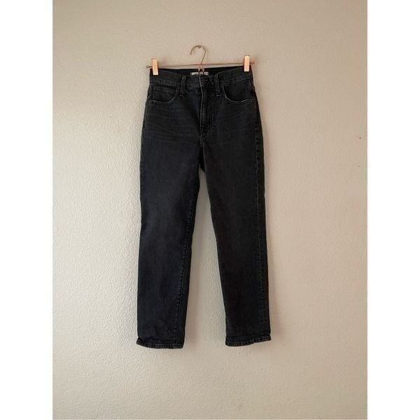 Madewell black perfect vintage crop jeans 25