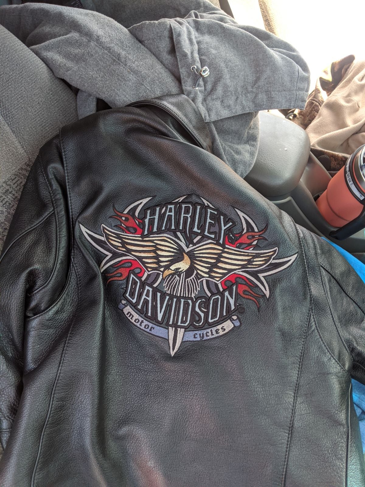 Harley-Davidson Womens Motorcycle Vintage Leather Jacket
