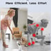 New Cordless Shower Scrubber with 8 Replaceable Brush Heads
