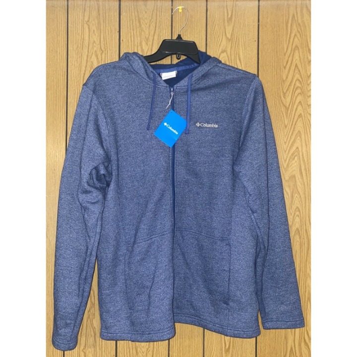 Columbia Horseshoe Ridge Exs Full Zip - Blue - Size: L - MRSP 80