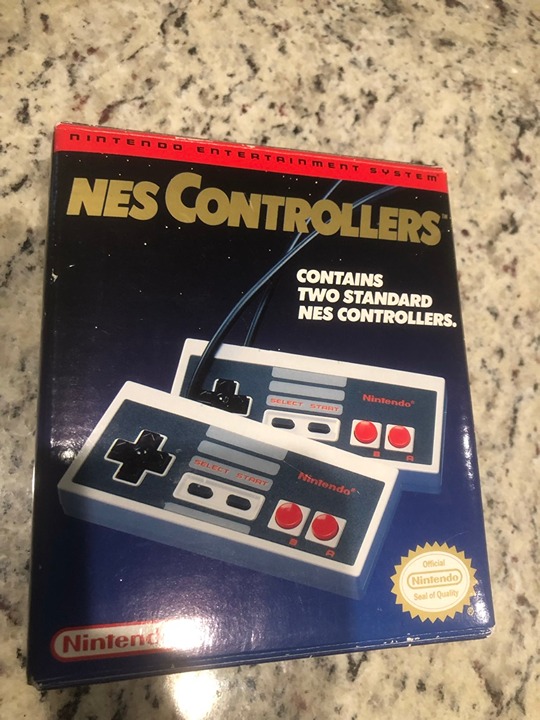 Authentic 1990 Original Nintendo NES Controllers IOB Never Used