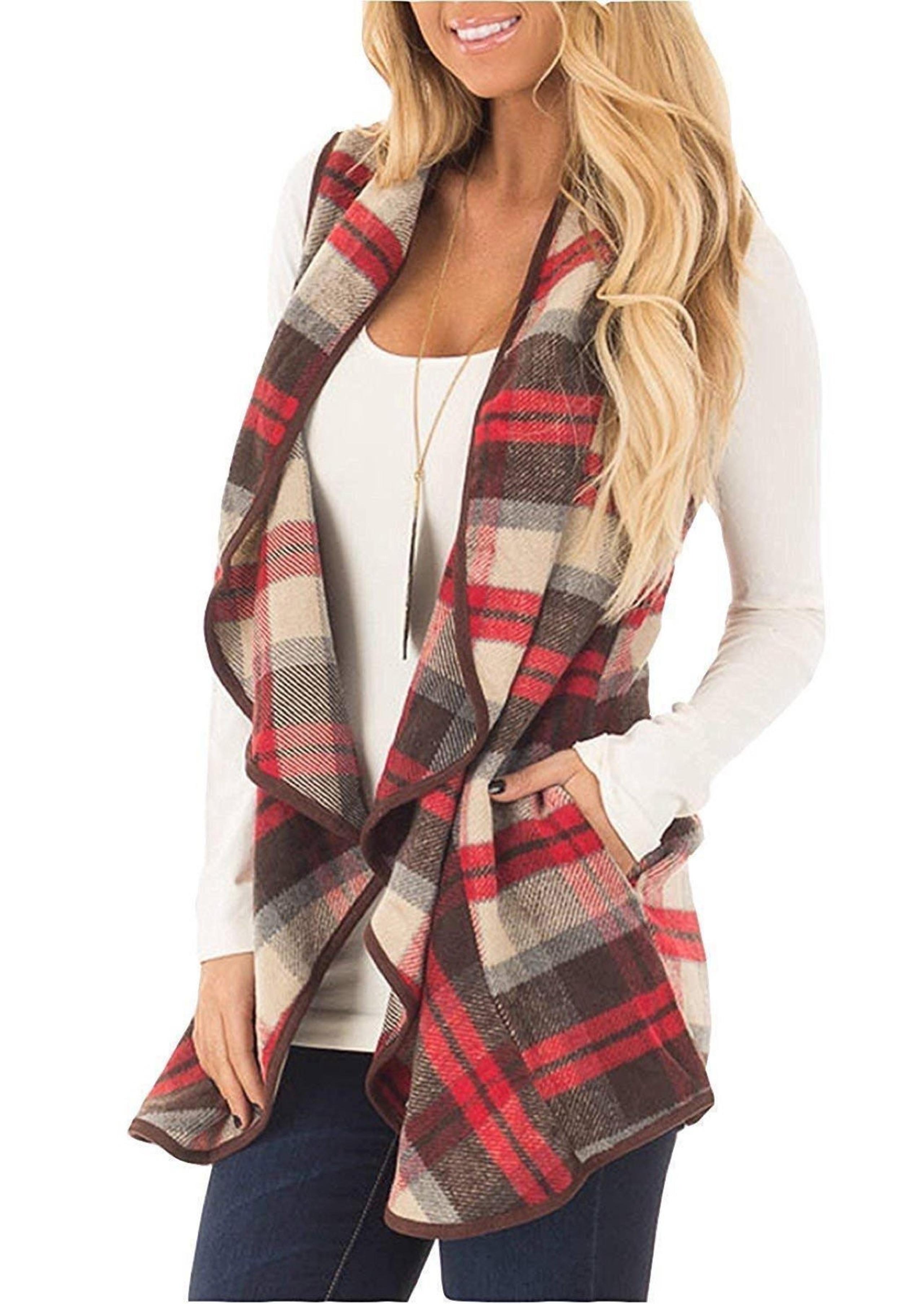 Peach Love California flannel vest