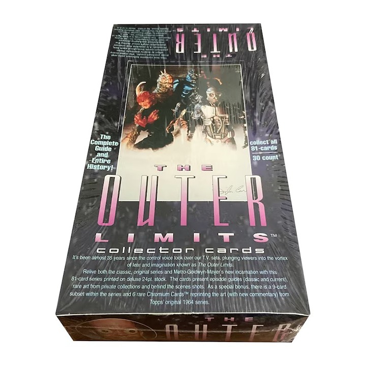 Factorty sealed box of The Outer Limits vintage trading cards
