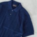 BEAMS PLUS / Linen Cotton Cable Knit Polo Shirt