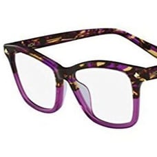 NEW MCM 2614 236 Havana & Violet Eyeglasses 52mm with MCM Case