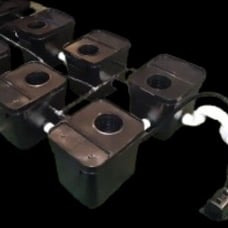 6-Plant RDWC Fallponics System W/ External Main reservoir for 4'x6' Growtent