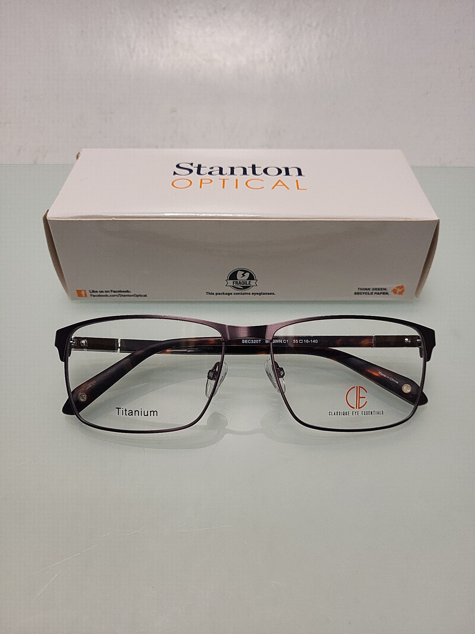 Classique Eye Essentials SEC320T Brown C1 Eyeglasses