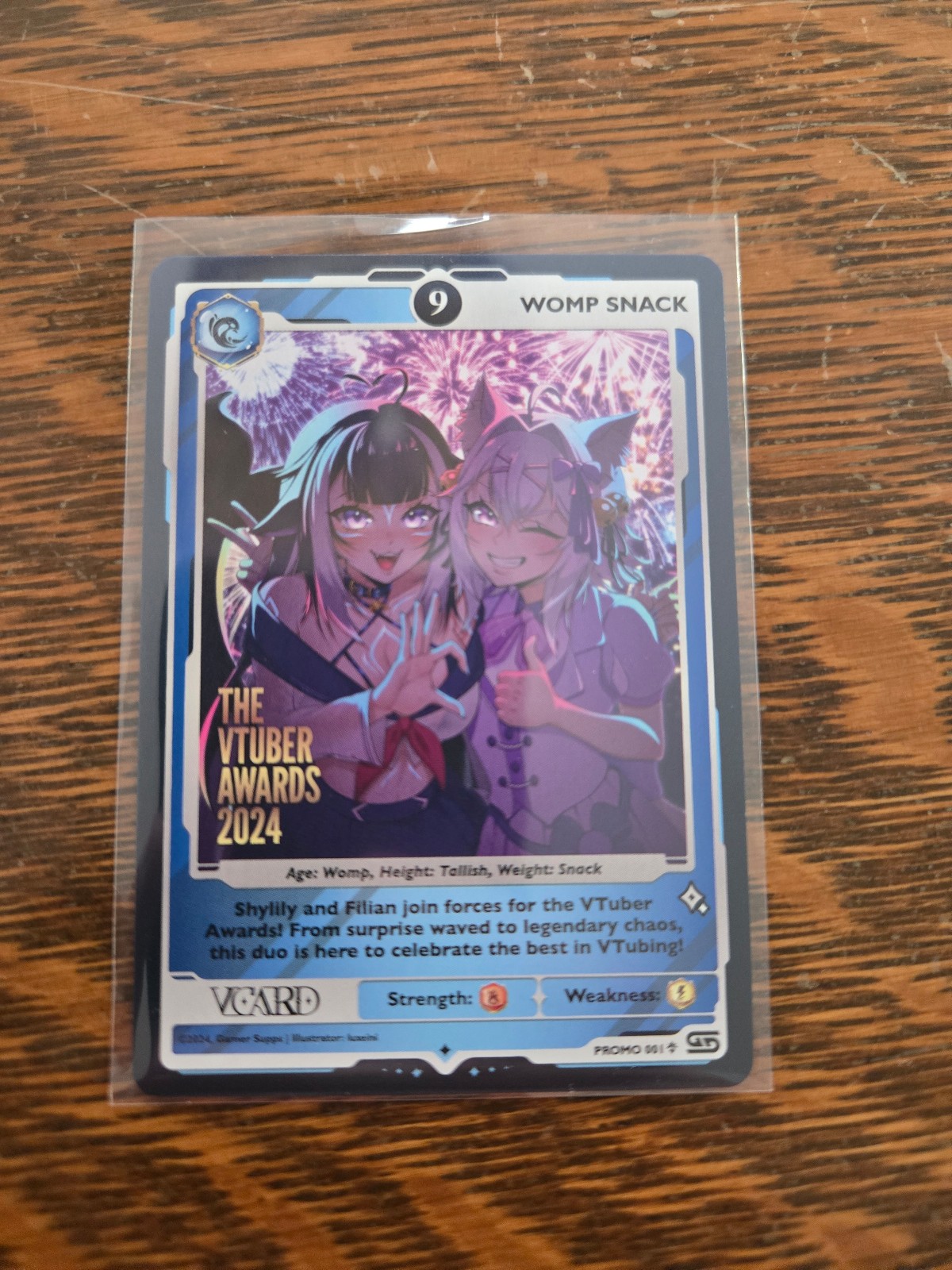 Vtuber Womp Snack card