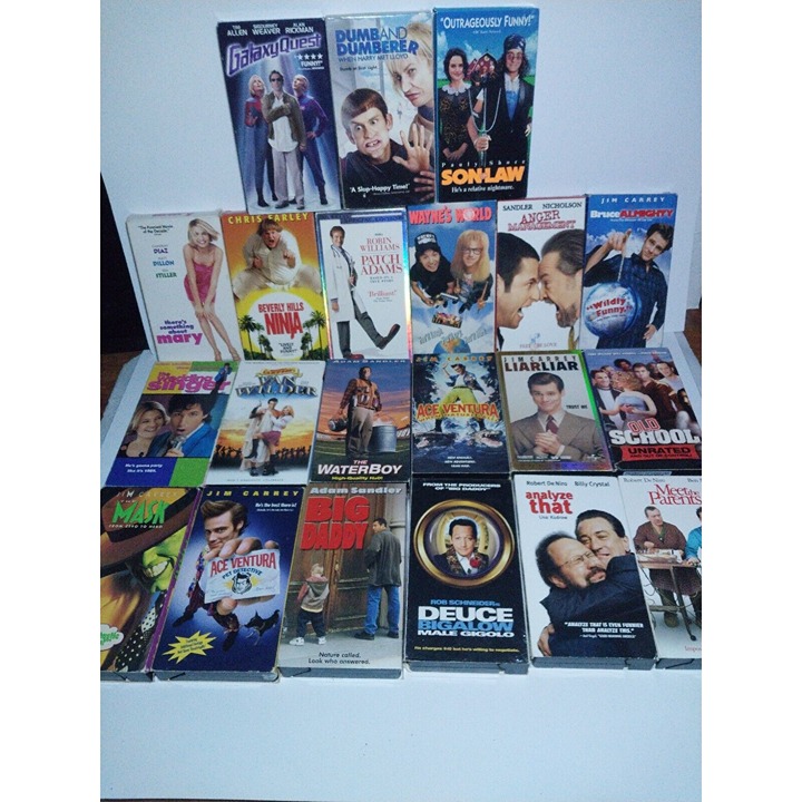 Lot Of 21 Must Have 90's - Early 2000's Comedy Vhs Tapes, Water Boy, Liar Liar,,