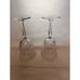 Tiffin Franciscan Elyse Water Goblets (pair) 7 1/2 Tall 3 1/2 Wide Exc Condition