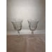Tiffin Franciscan Elyse Water Goblets (pair) 7 1/2 Tall 3 1/2 Wide Exc Condition