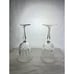 Tiffin Franciscan Elyse Water Goblets (pair) 7 1/2 Tall 3 1/2 Wide Exc Condition