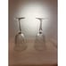 Tiffin Franciscan Elyse Water Goblets (pair) 7 1/2 Tall 3 1/2 Wide Exc Condition