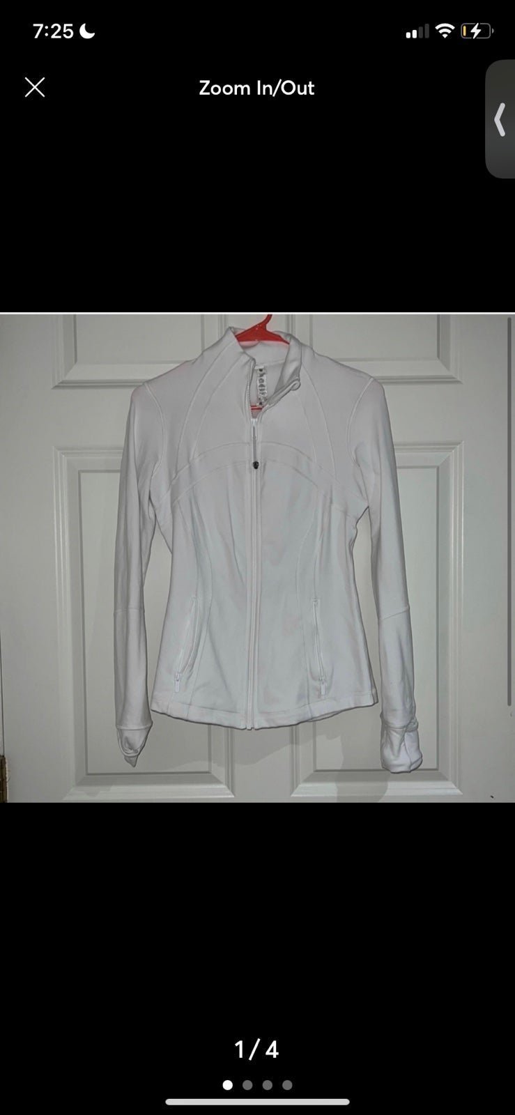 White Lululemon Define Jacket