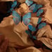Electric Desert Blue Morpho Butterfly Fairy Crown