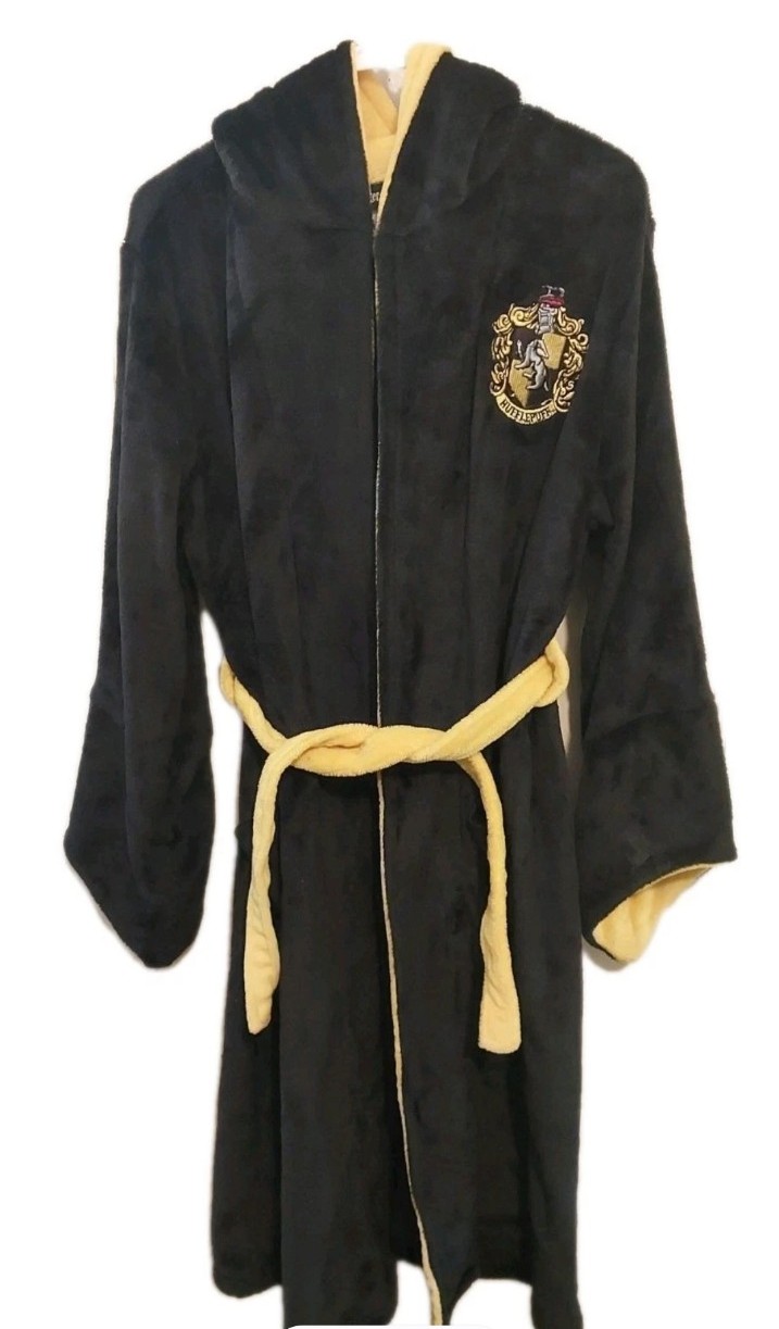 Wizarding World Harry Potter Plush Robe Hufflepuff One Size Read Description