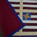 American Flag type Quilt 58 X 38 Very nice for a Wall Hanging