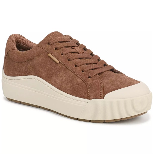 NWT Dr. Scholl's Time Off Women's Platform Sneakers Dark Honey Size: 11