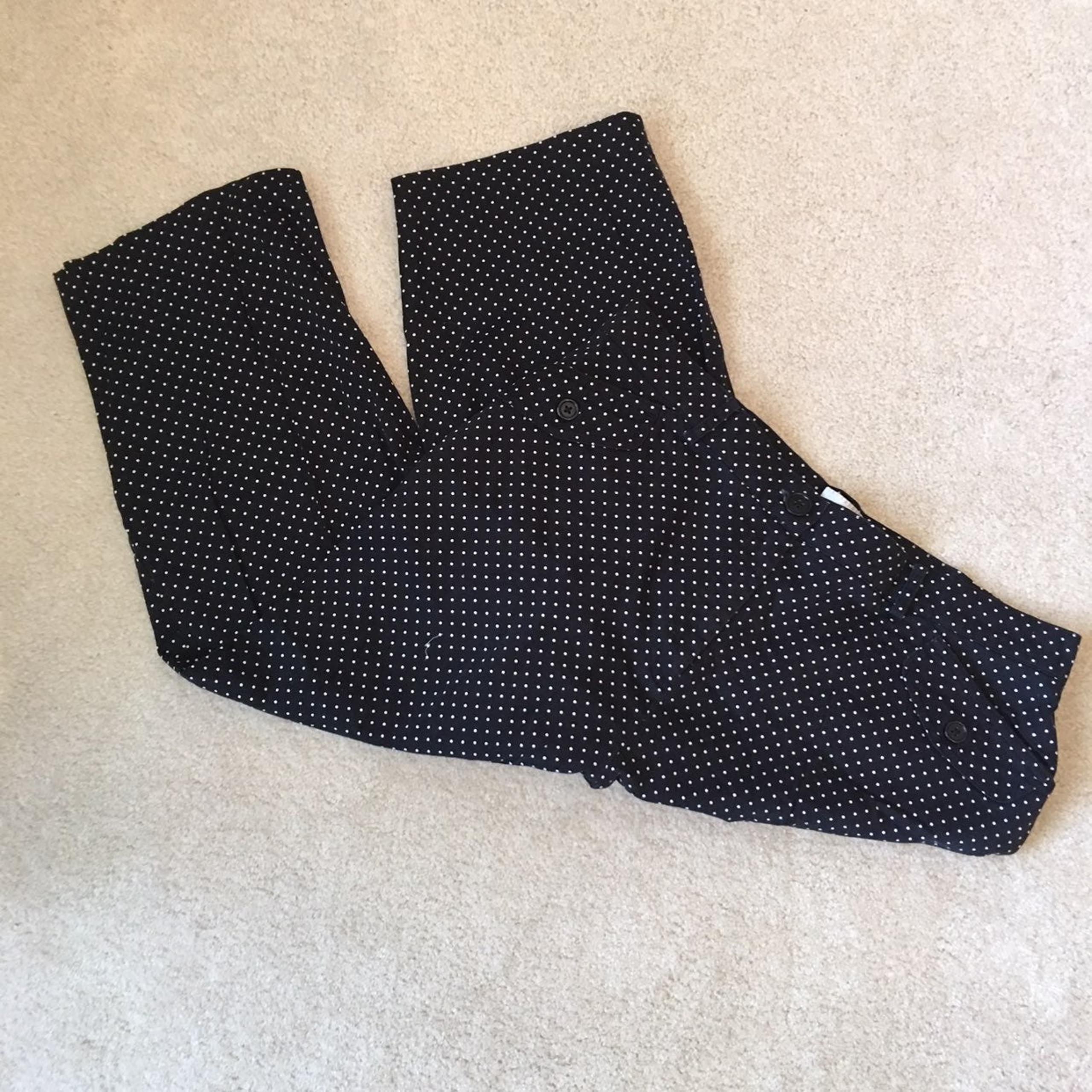 Capri Pants Polka Dot White Stag 16W