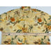 Hilo Hattie Men's 100% Silk Yellow Parrot Macaw Hawaiian Print Shirt Size XL