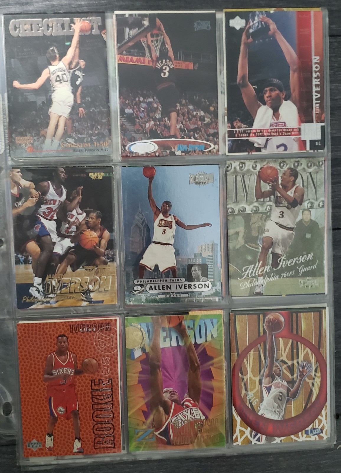 Allen Iverson. Lot of 49 Cards
