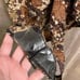 Free People Nights Out Snakeskin Satin Brown Black Strappy Bodysuit L NWOT