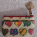 DOONEY & BOURKE VINTAGE RAINBOW HEARTS COIN PURSE