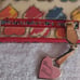 DOONEY & BOURKE VINTAGE RAINBOW HEARTS COIN PURSE