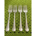 Gorham ETHAN ALLEN Stainless 4 Salad Forks Satin Flatware E32VG