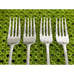 Gorham ETHAN ALLEN Stainless 4 Salad Forks Satin Flatware E32VG