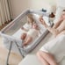 BabyBaby Bassinets Bedside Sleeper with 4 Auto-Lock & Adjustable Height