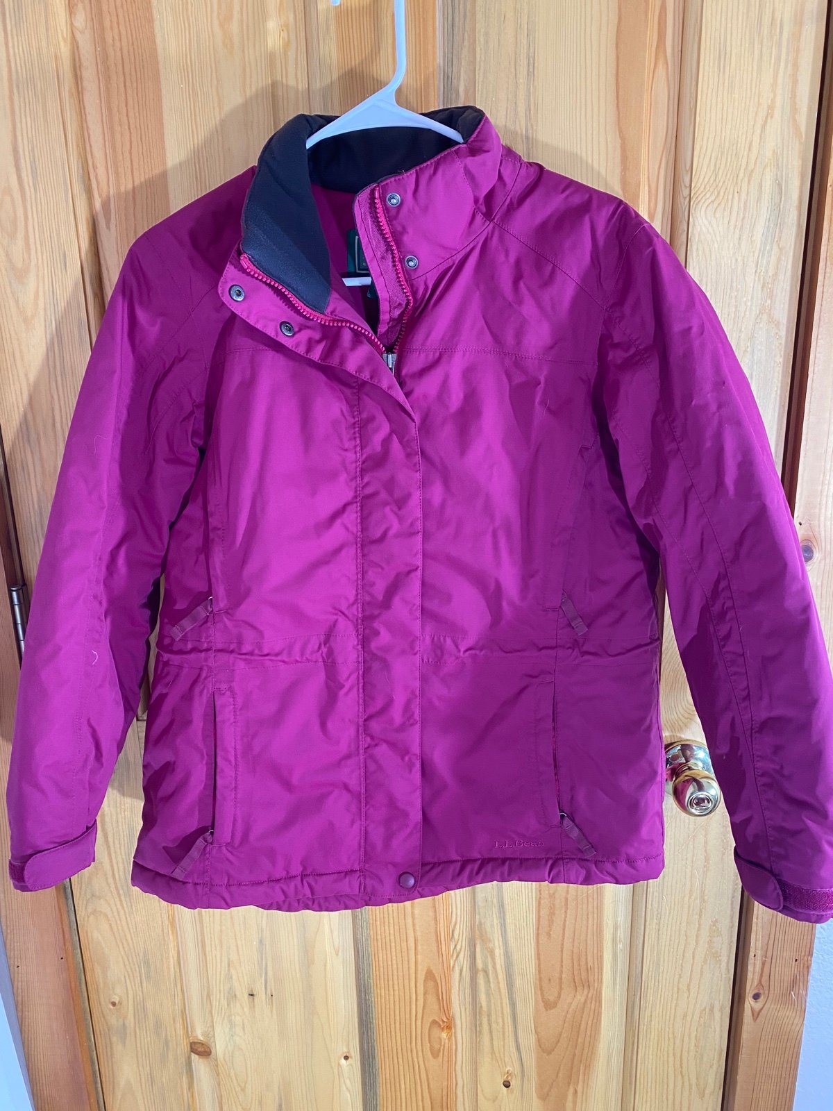 L.L. Bean Jacket Womens Medium Petite Winter Snow Coat Pink