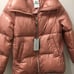 Cole Haan pink puffer down coat L NWT