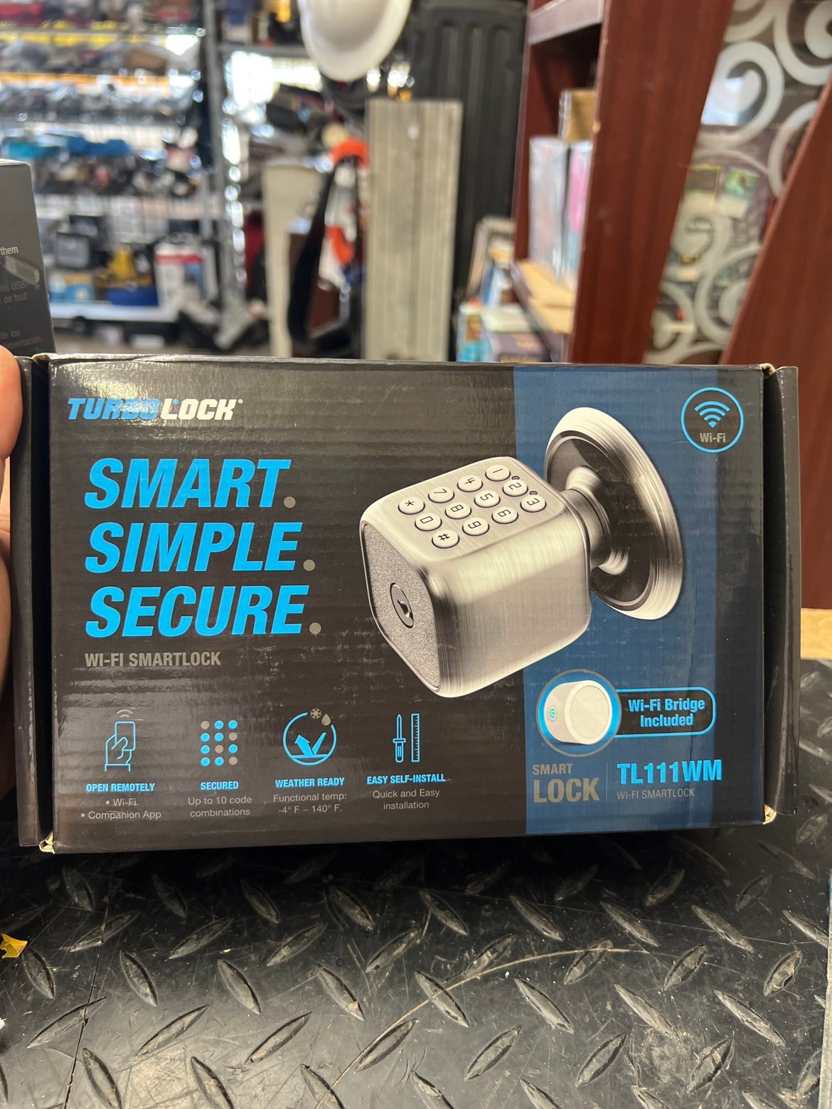 Turbo Lock Smart Simple Secure W-Fi Smart Lock TL111WM-BN