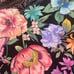218 NWT Johnny Was cross back one piece floral Swimsuit black/multi Small