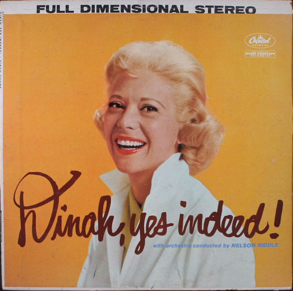 Dinah Shore – Dinah, Yes Indeed! Record Album LP Vinyl 1959