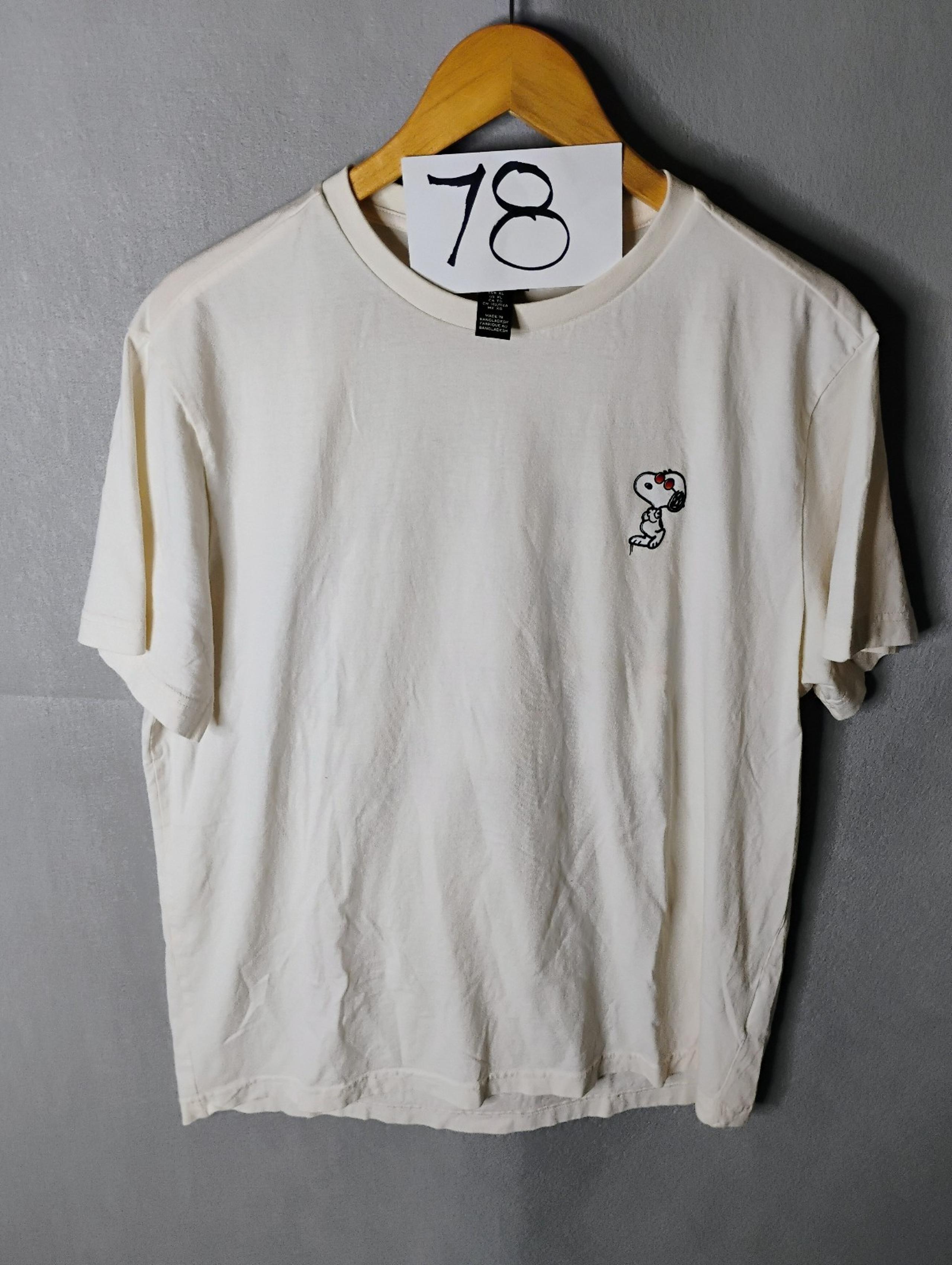 X Peanuts Exclusive "Big Deal" Snoopy Short Sleeve Size XL Adult Relax Fit - H&M