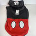 NWT. Disney Mickey Fleece Pet Hoodie. Dog costume. East on and off Velcro