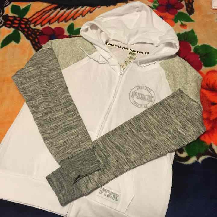 VS Pink Full Zip Hoodie (Large)