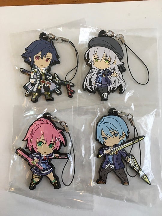 Falcom Trails of Cold Steel 3 Rubber Strap Keychain Set