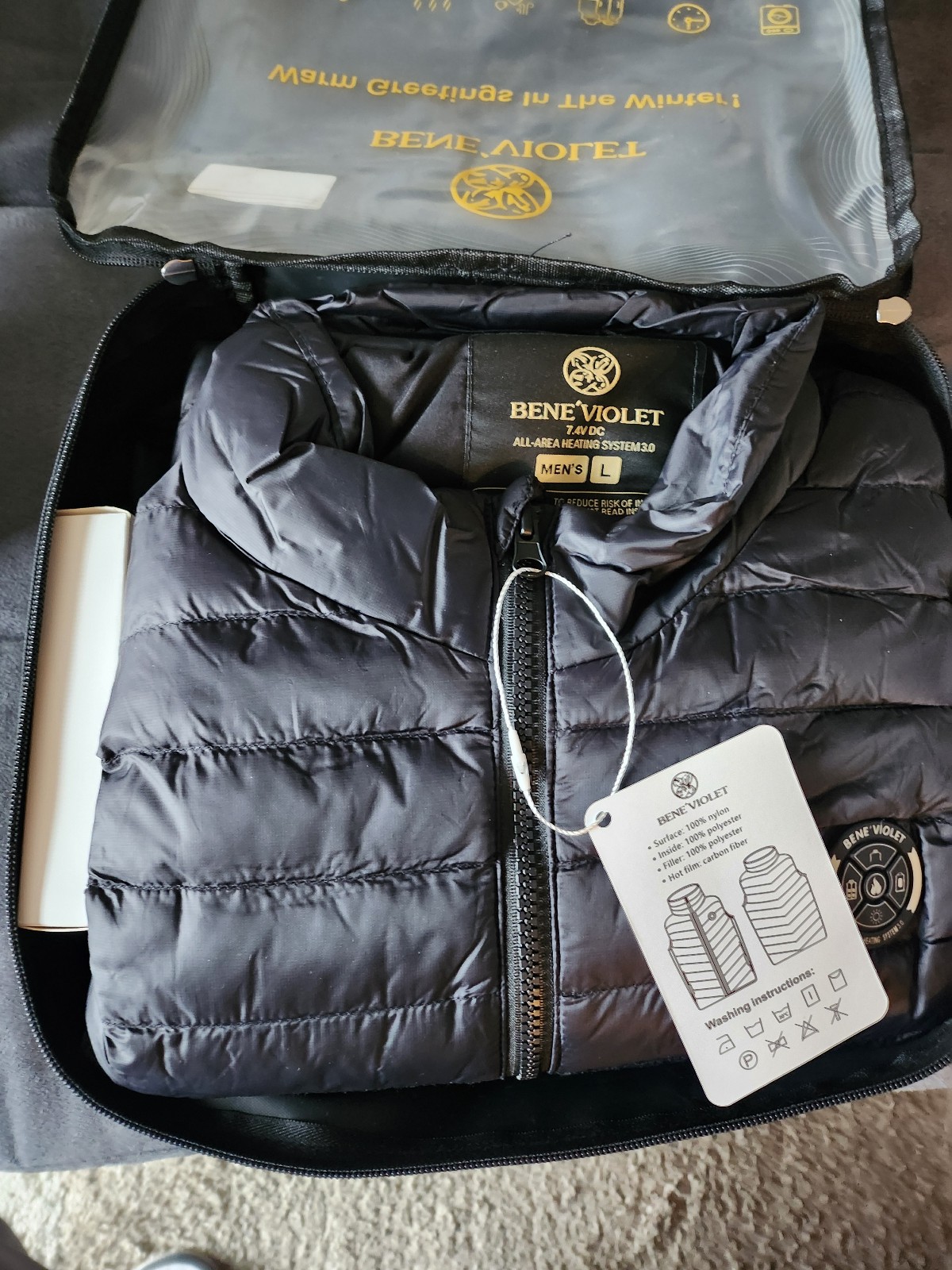 ORORO Men's Lightweight Heated Vest with Battery Pack