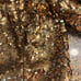 NWT Alice + Olivia Brenna Gold Sequin Puff-Sleeve Crop Top Size 8
