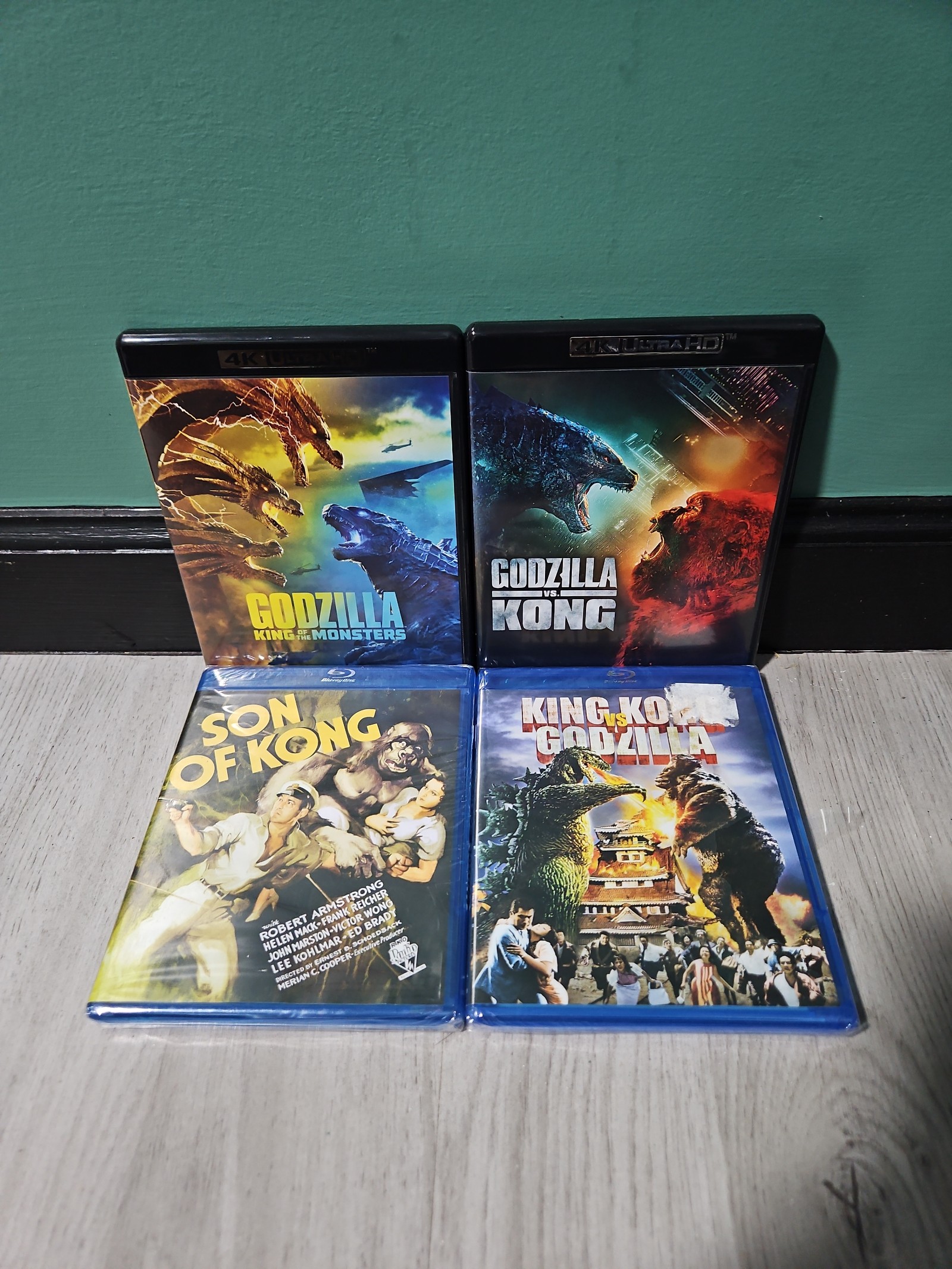 Godzilla king of the Monsters 4k & Godzilla vs kong 4k son of kong blu-ray